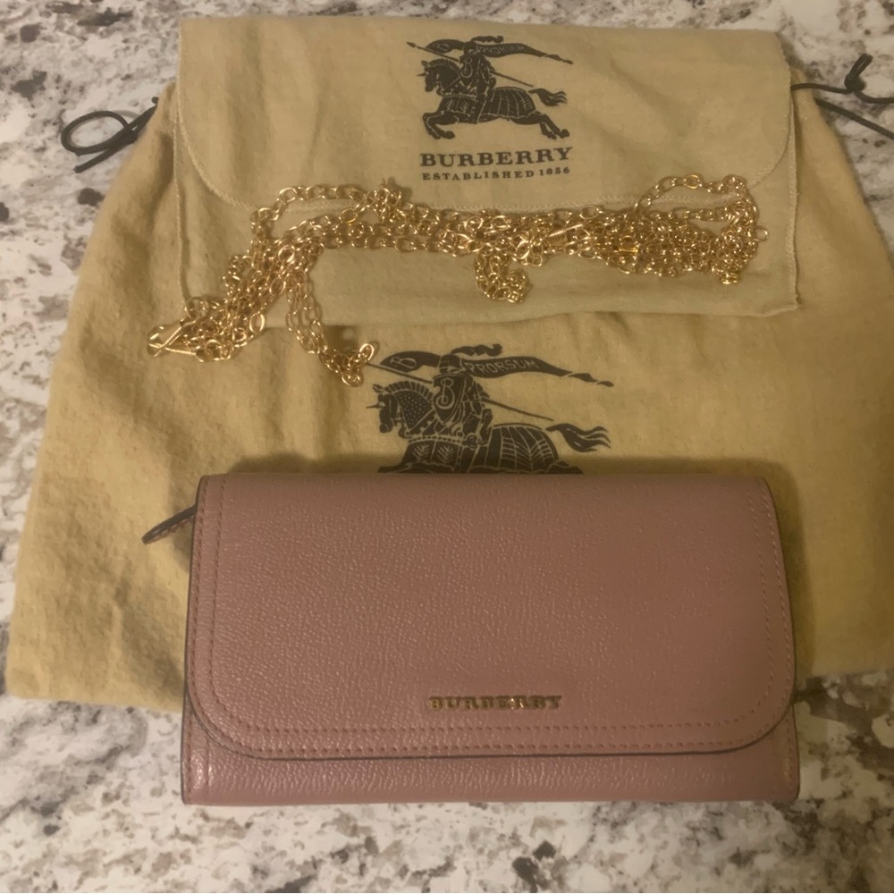 Authentic Burberry Dusty Rose Kenton Wallet Set - Picture 11 of 16